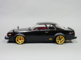 Custom RC 1/10 Drift NISSAN SKYLINE HT 2000 GTR AWD DRIFT RTR W/ LEDS Black