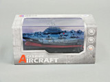 Remote Control RC Micro Boats AIRCRAFT CARRIER Navy Ships 2.4GHz -BLUE + GRAY