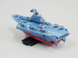 Remote Control RC Micro Boats AIRCRAFT CARRIER Navy Ships 2.4GHz -BLUE + GRAY