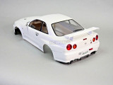 1/10 RC Car BODY Shell NISSAN SKYLINE R34 190mm *FINISHED* WHITE
