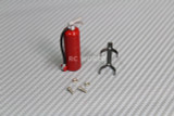 RC 1/10 Scale Truck Accessories METAL FIRE EXTINGUISHER W/ Holder + Hardware