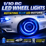 1/10 RC LED Wheel Lights L.E.D Rotors Lights -BLUE-