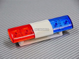 1/10 RC POLICE LIGHTS Top Light Bar FLASHING LEDS - RED/BLUE -