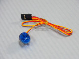 1/10 RC Car POLICE LIGHTS Top Light BEACON ROUND FLASHING LEDS - BLUE