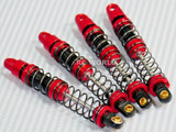 Axial SCX10 Metal SUSPENSION SHOCKS Dual Rate 90MM RED/BLACK (4 pcs)