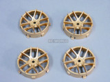 Tetsujin RC Car Wheels Disc Adjustable Offset 3/6/9mm -Jasmine Gold -4 pcs