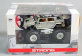 RC 1/43 Radio Control RC Micro Monster Truck HUMMER  w/ LED Lights WHITE CAMO