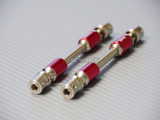 RC Truck Metal Driveshafts (2) 120MM-143MM RED