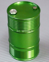 RC 1/10 Scale Accessories METAL ALUMINUM DRUM CONTAINER Liquid Storage GREEN