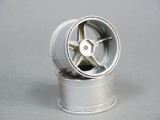 RC Car 1/10 RIMS WHEELS Package Kawada 5 STAR STAGGER - Plated - SET OF 4