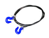 1/10 Black Wire with Blue hooks