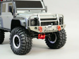 Traxxas Defender METAL Front Bumper Gun Metal + LED