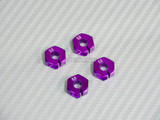 1/10  Anodized Aluminum 5MM WHEEL Spacer 12MM HUB -4 pcs- Purple