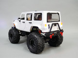 Custom Built 1/10 RC JEEP WRANGLER RUBICON V8 Rock Crawler 8.4V *RTR* White