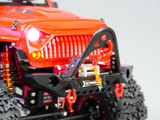 Custom Built 1/10 RC JEEP WRANGLER RUBICON V8 Rock Crawler 8.4V *RTR* Red