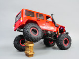 Custom Built 1/10 RC JEEP WRANGLER RUBICON V8 Rock Crawler 8.4V *RTR* Red