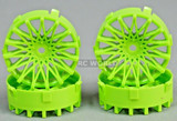 Tetsujin RC Car Wheels Disc Adjustable Offset 3/6/9mm -Dahlia Green -4 pcs