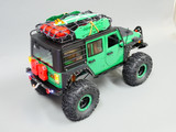 Green RC Jeep Wrangler Rock Crawler