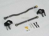 Axial Scx-10-2 Metal Knuckles + Steering Links Set Black