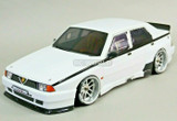 1/10 ALFA ROMEO 75 Turbo EVO Body Shell 190mm WHITE *FINISHED*