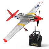 RC Airplane P-51 MUSTANG 4 Channel Electric Military Plane + Gyro RTF 29"
