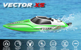 Vector XS RC RACE BOAT 2.4ghz Water Proof RC BOAT 20 MPH -RTR Green