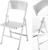 1/6 Scale Mini FOLDING CHAIR -SILVER-