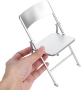 1/6 Scale Mini FOLDING CHAIR -SILVER-