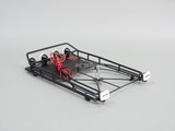 RC Scale Metal Roof Rack W/ Spare 4 Hella + 2 IPF LED Spot Lights