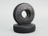 1.55 Scale TRUCK RIMS W/ 90MM Rubber Tires For LC70 (4pcs)