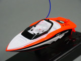 red rc boat