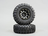 2.2 RIMS + TIRES 120mm For RC Trucks W/ Foam 120x43mm -4PCS-