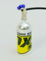 1/10 Scale Metal NITROUS NOS Bottle FOX Racing w/ Line YELLOW