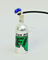 1/10 Scale Metal NITROUS NOS Bottle FOX Racing w/ Line GREEN