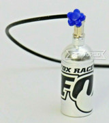 1/10 Scale Metal NITROUS NOS Bottle FOX Racing w/ Line BLACK