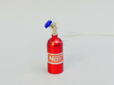 RC 1/10 Scale Accessories METAL NITROUS NOS Bottle w/ Line - BLUE -