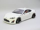 1/10 RC Body Shell Toyota 86 BRZ  w/ Light Buckets WHITE -Finished-