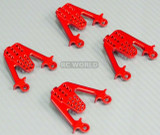 For Axial SCX10 Jeep Honcho METAL Shock Tower Brackets RED (4pcs)