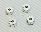 1/10  Anodized Aluminum 7MM WHEEL Spacer 12MM HUB -4 pcs- SILVER