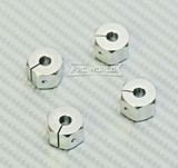 1/10 Anodized Aluminum 9MM WHEEL Spacer 12MM HUB -4 pcs- SILVER