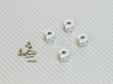 10MM WHEEL Spacer 12MM HUB -4 pcs- SILVER