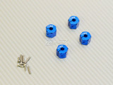 12MM WHEEL Spacer 12MM HUB -4 pcs- BLUE