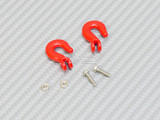 1/10 Scale Metal Hooks Coated (2PC) Red