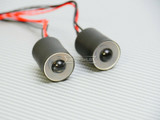 RC LED Head Lights HALO Rings Angel Eye LARGE 22mm RED Halo w/ YELLOW Center