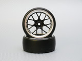 1/10 DRIFT Wheels 3MM Offset GOLD  Web W/ Chrome LIP *4pcs*