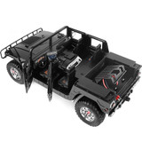 RC 1/10 HUMMER H1 4X4 Truck Full Option 2-Speed + Sounds + LED *RTR* RED