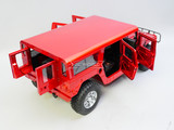 RC 1/10 HUMMER H1 4X4 SAFARI PACKAGE Truck Full Option 2-Speed + Sounds + LED *RTR* RED