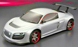 RC Car BODY Shell AUDI R8 W/ Wing -CLEAR-