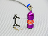 1/10 Scale Metal NITROUS NOS Bottle w/ MOUNT + LINE - RED -