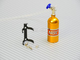 1/10 Scale Metal NITROUS NOS Bottle w/ MOUNT + LINE - BLUE -